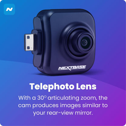 Series 2 Additional Dash Camera - Rear View Dash Cam, Back Window Recording – Compatible with Series 2 322GW, 422GW, 522GW and 622GW Dashcam Models