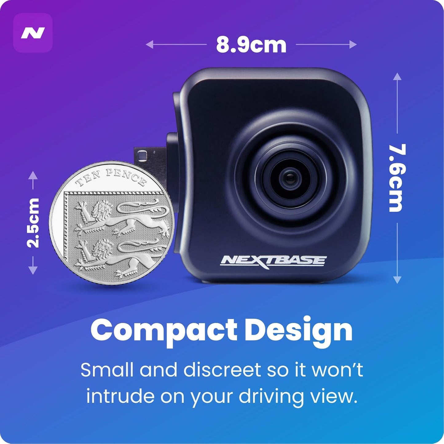 Series 2 Additional Dash Camera - Rear View Dash Cam, Back Window Recording – Compatible with Series 2 322GW, 422GW, 522GW and 622GW Dashcam Models