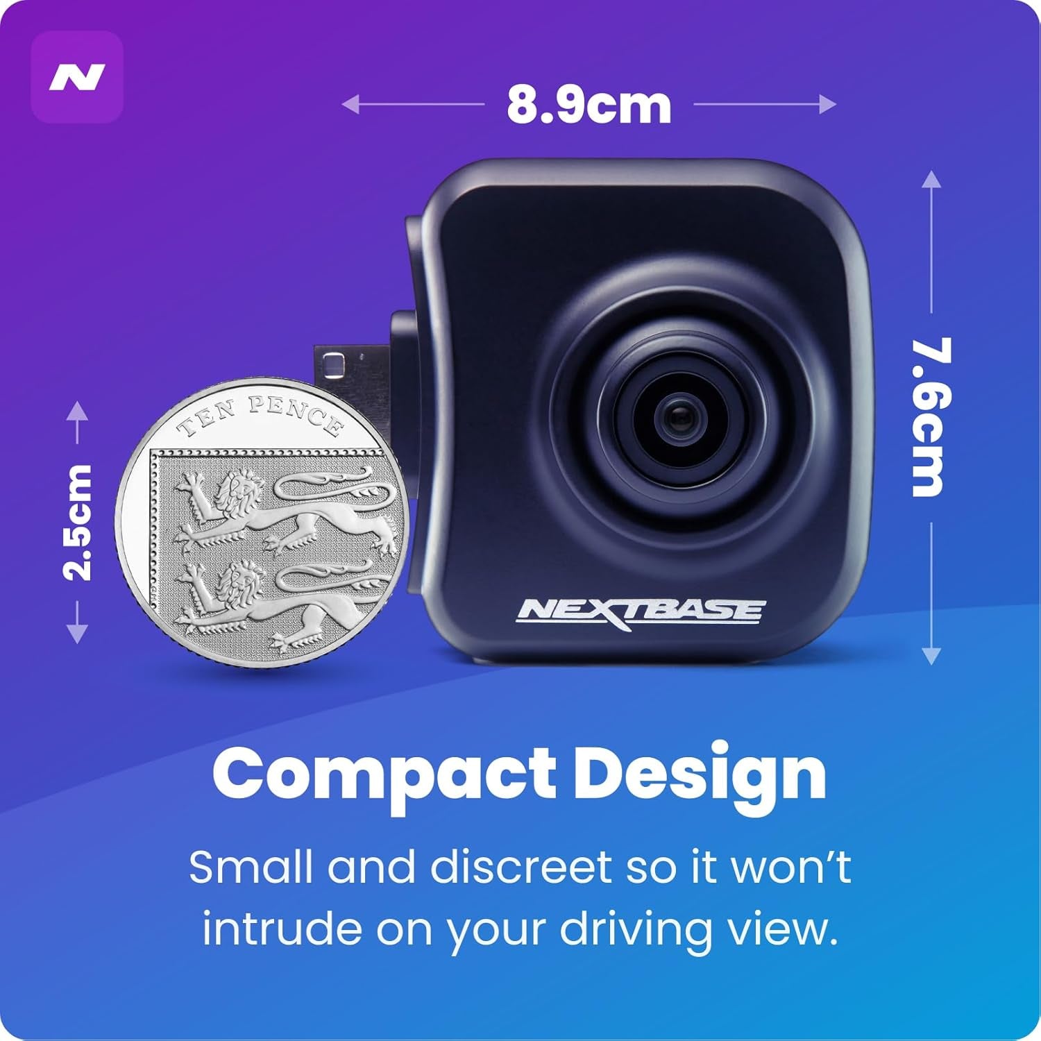 Series 2 Additional Dash Camera - Rear View Dash Cam, Back Window Recording – Compatible with Series 2 322GW, 422GW, 522GW and 622GW Dashcam Models